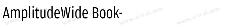 AmplitudeWide Book字体转换
